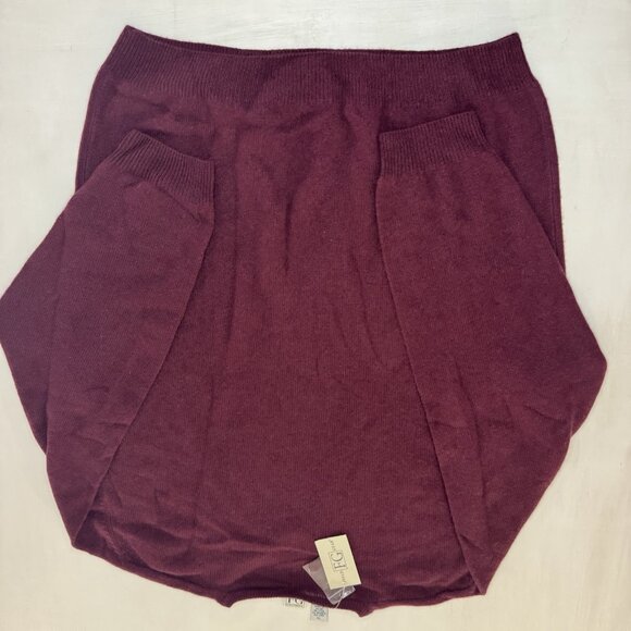 VTG Field Gear Pure Cashmere Mens XL Sweater Shirt Long Sleeve Burgundy 90s Y2K - Picture 9 of 9